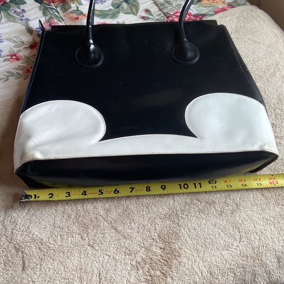 Rare vintage Mickey Mouse bag in black and white 12” x 15” - Picture 14 of 15